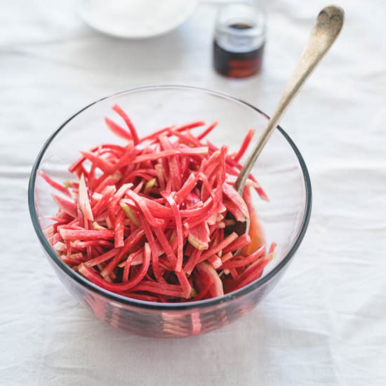 Quick Pickled Watermelon Radish