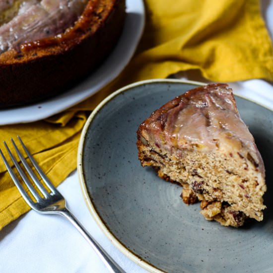 Banoffee Chocolate Upside Down Cake