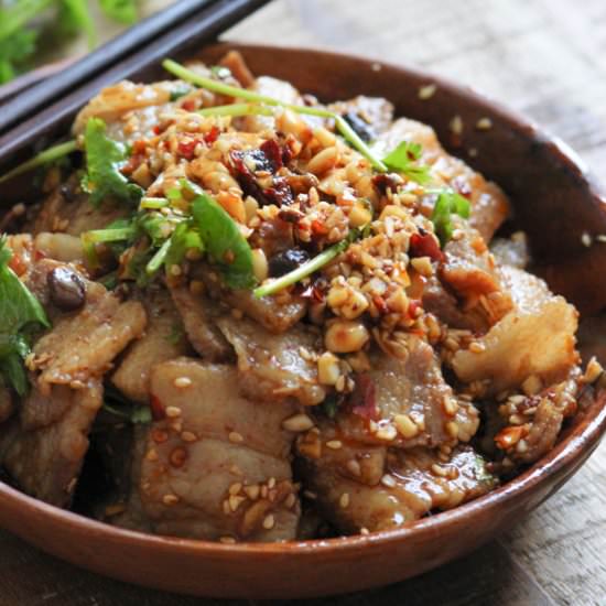 Pork Belly with Spicy Garlic Sauce