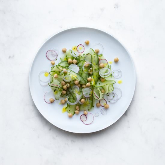 Cucumber Chickpea Salad