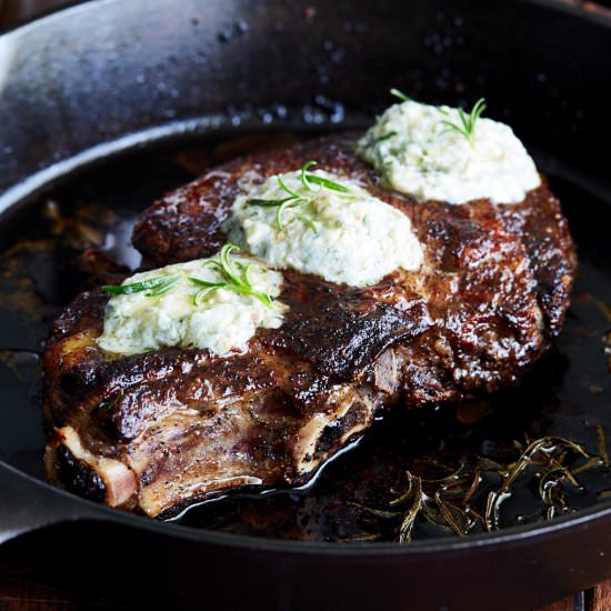 Pan-Seared Ribeye Steak
