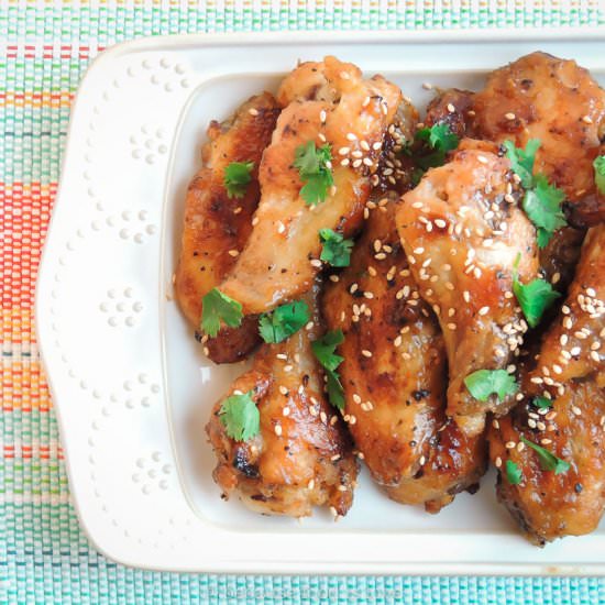 Baked Asian Sticky Wings