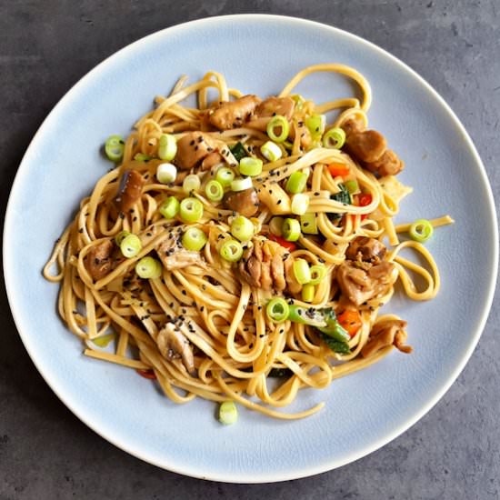 Teriyaki Noodles with Chicken