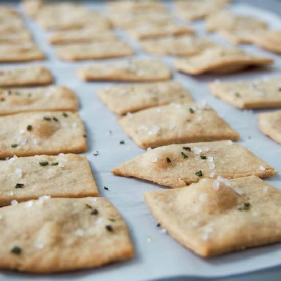 Whole Wheat Olive Oil Crackers