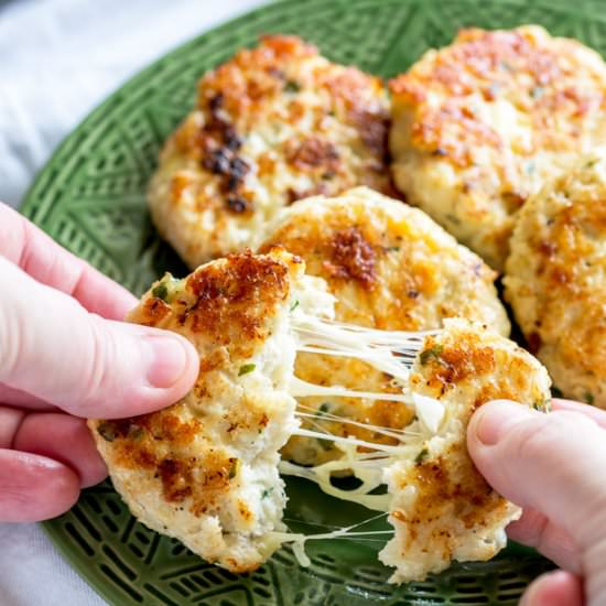 Cauliflower Cheese Chicken Fritters
