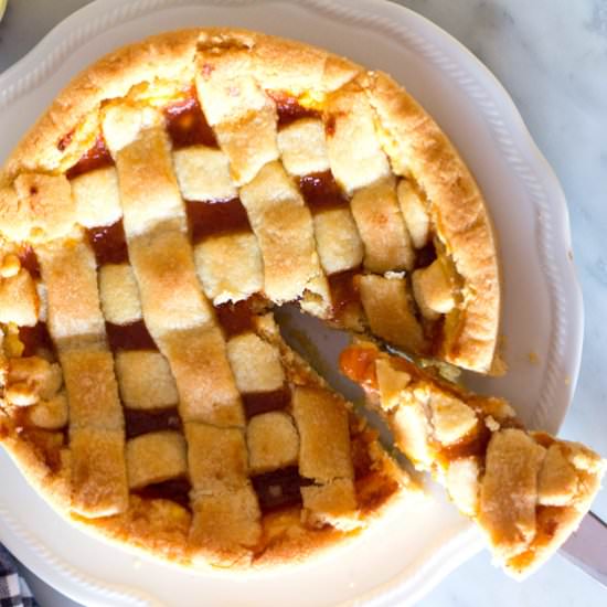 Ricotta & Apricot Jam Crostata
