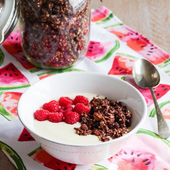 Chocolate Hazelnut Granola