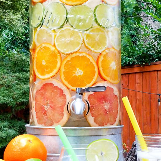 Labor Day Food Ideas with Spa Water