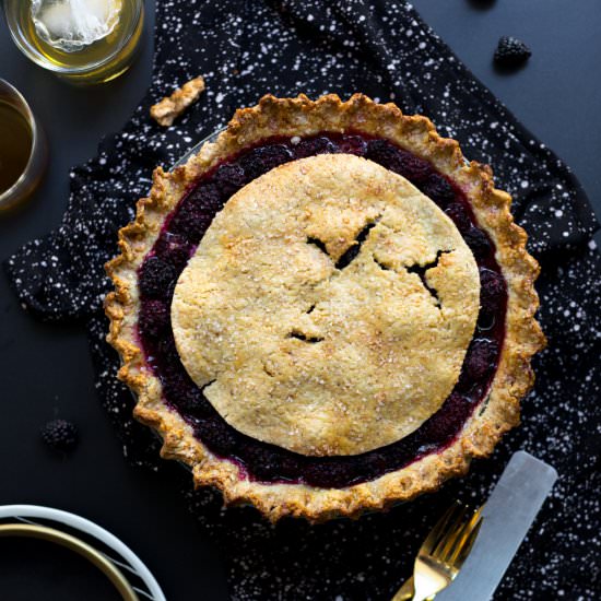 Brown Butter Blackberry Pie