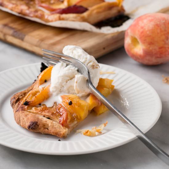 Brown Sugar Peach Puffs