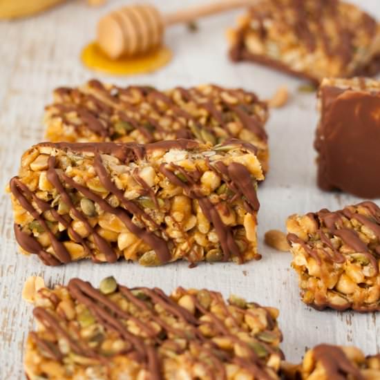 Peanut Butter Chocolate Peanut Bars