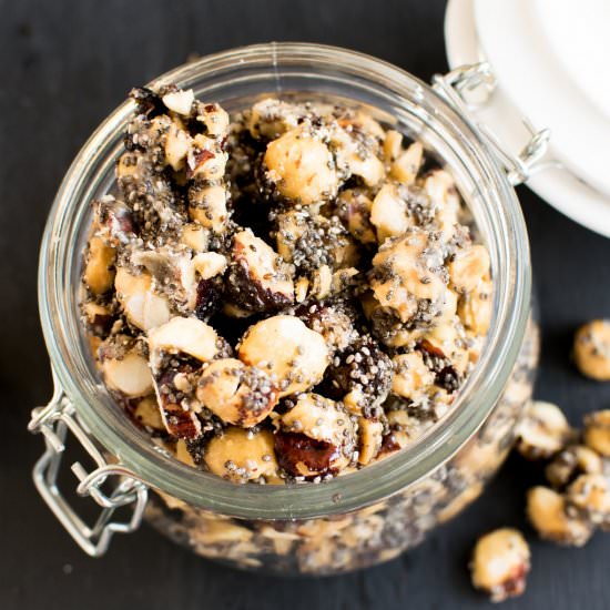 Maple Glazed Hazelnut Chia Snack