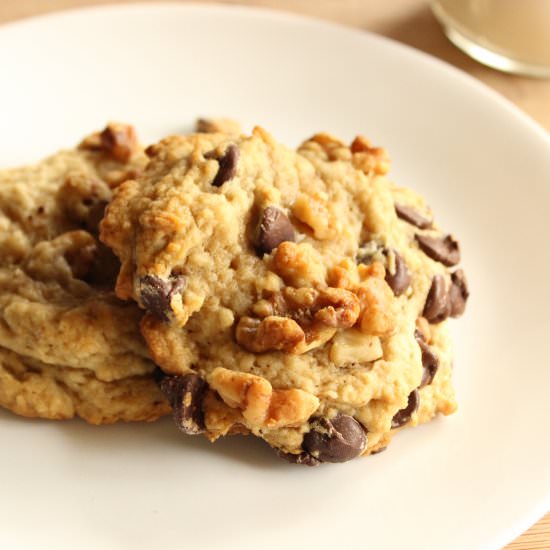 Vegan Levain Chocolate Chip Cookies