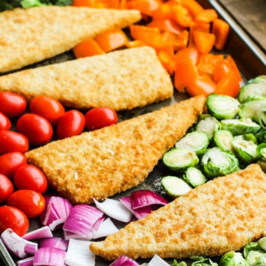 30-Minute One Pan Fish and Veggies