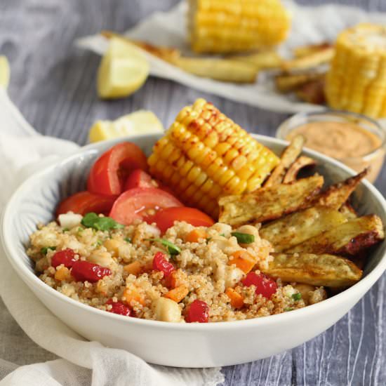 Simple Quinoa Salad Bowl