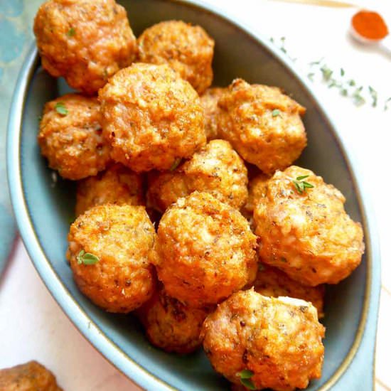 Chicken & Turkey Basil Meatballs