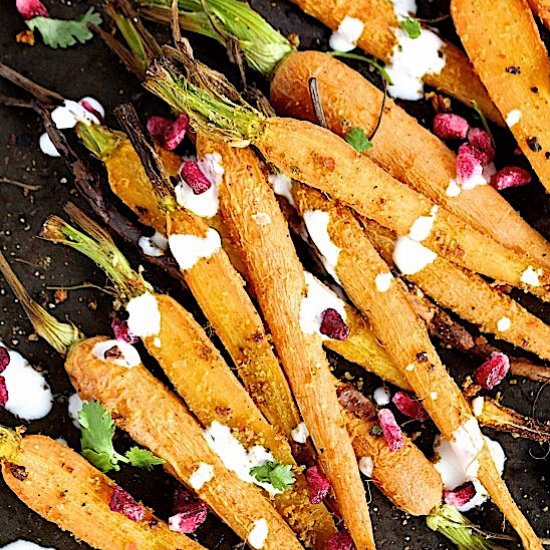 Rockin’ Moroccan Roasted Carrots