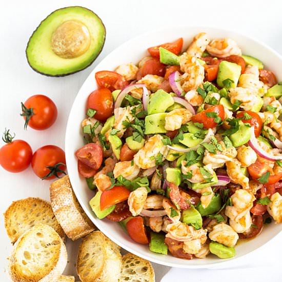 shrimp and avocado salad