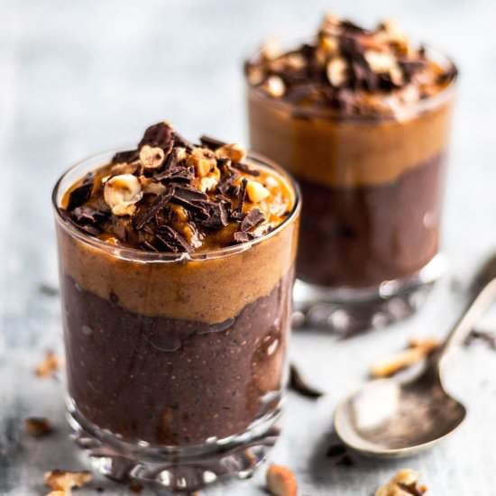 Chocolate Caramel Chia Pudding