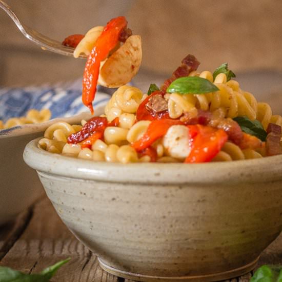 Roasted Pepper Pasta Salad