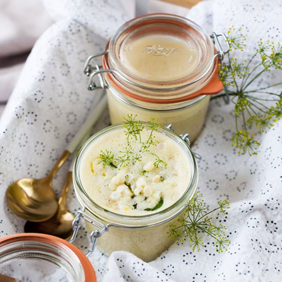 Grilled Sweet Corn Gazpacho