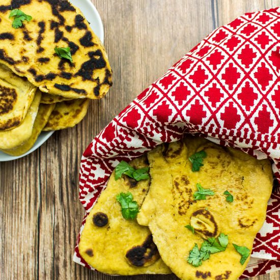 Whole Wheat Skillet Naan