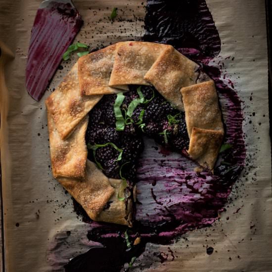 Blackberry Sweet Basil Galette