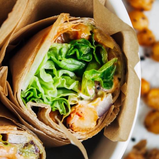 Buffalo Chickpea Wraps