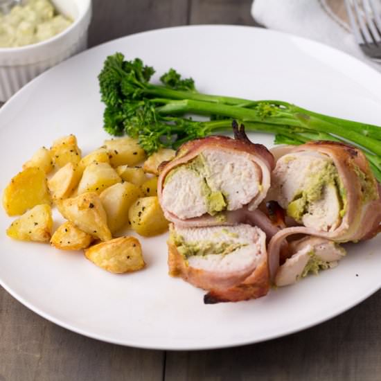 Bacon Wrapped Stuffed Chicken