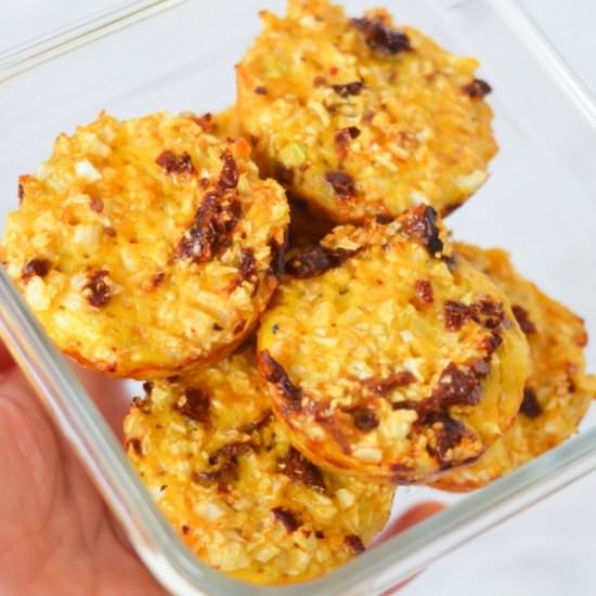 Low Carb Sun Dried Tomato Egg Cups