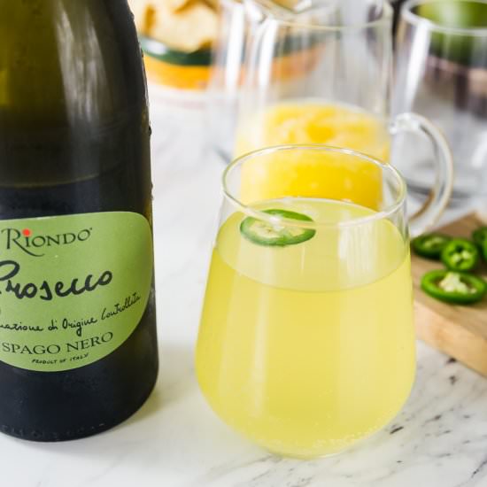 Sparkling Mango Prosecco Cocktail