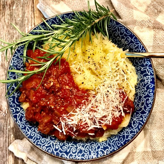 Spaghetti Squash Bolognese