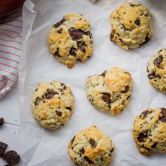 dark chocolate chunk scones