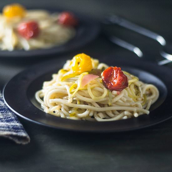 GF Pasta in a White Wine Sauce