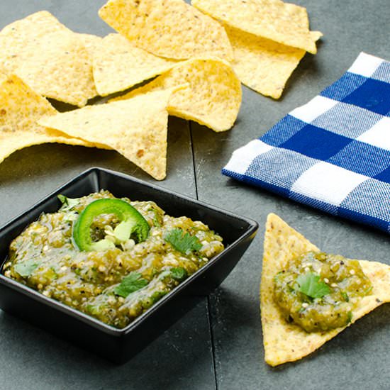 Salsa Verde with Roast Tomatillos