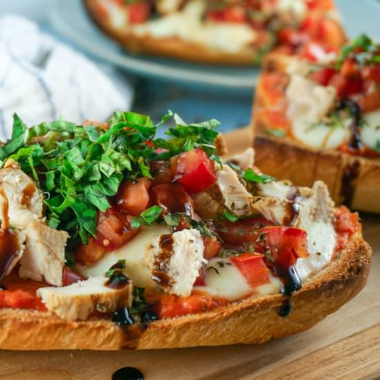 French bread bruschetta pizza