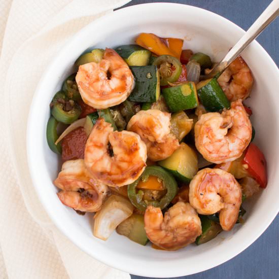 Spicy Teriyaki Shrimp Stir Fry