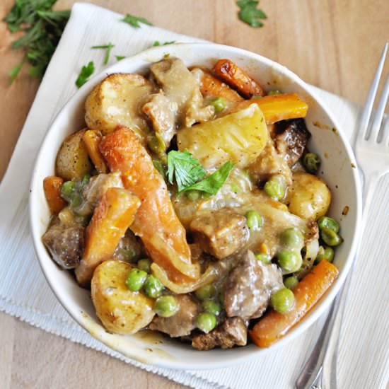 Vegan Meat and Potato Stew