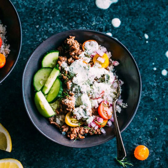 Mediterranean Lamb Bowl