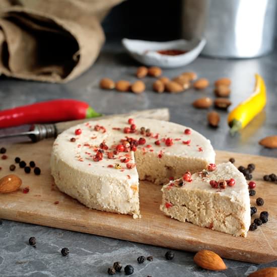 Vegan Smoky Chili Almond Cheese