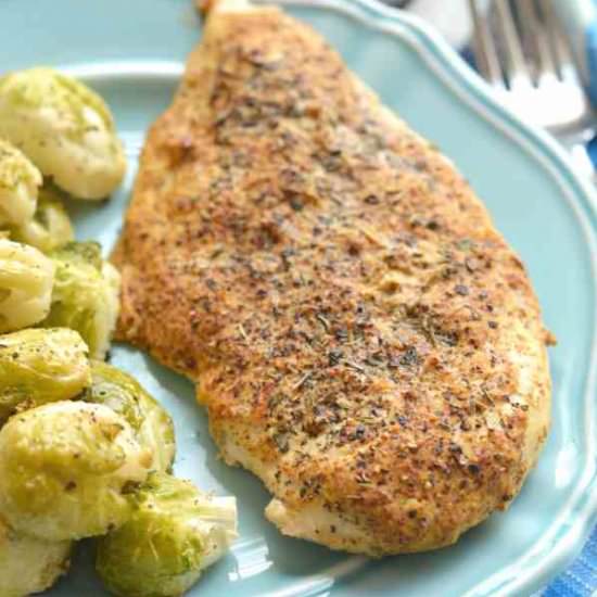 Thyme Mustard Chicken & Brussels