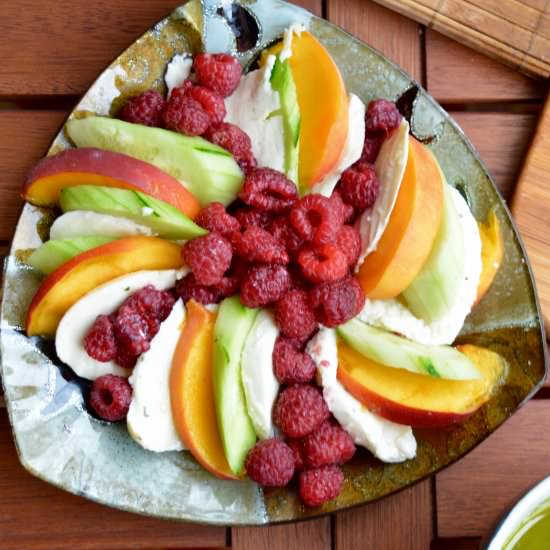 Raspberry & Peach Salad