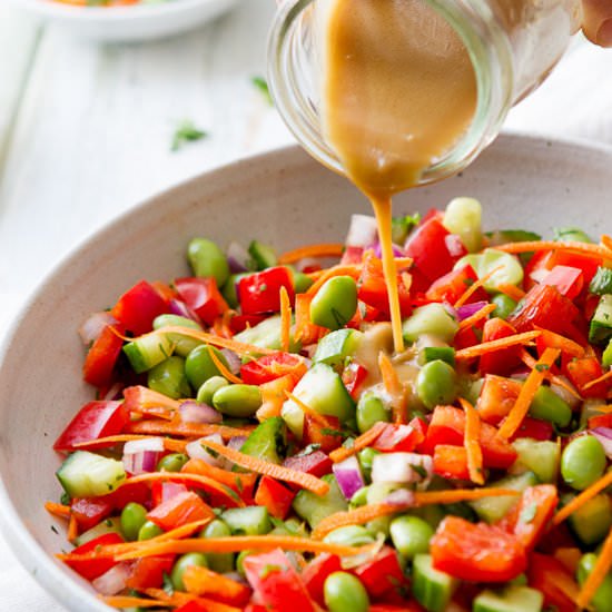 Ginger and Edamame Salad