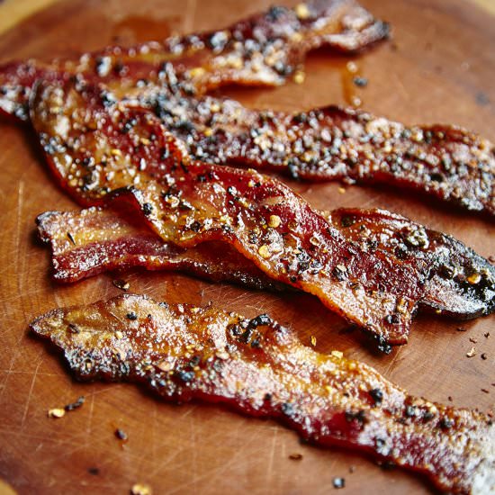 Spicy Maple Candied Bacon