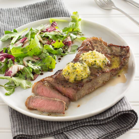 Steaks with Lemon-Thyme Butter