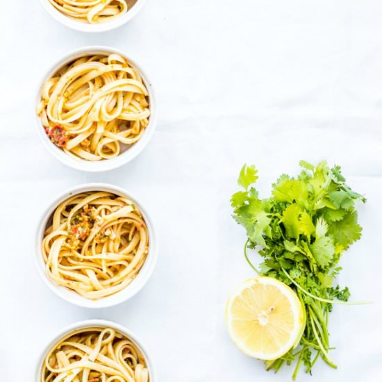 Linguine with Lemon & Tomatoes