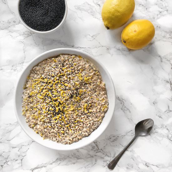 Lemon Poppy Seed Overnight Oats