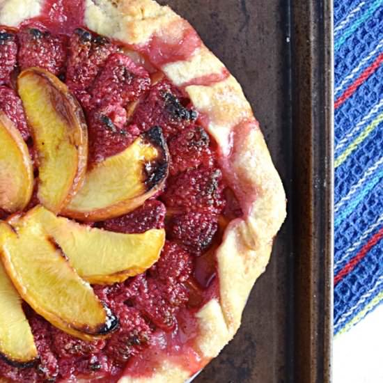 Raspberry Peach Galette