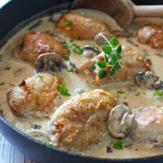 Creamy Chicken and Mushroom Skillet