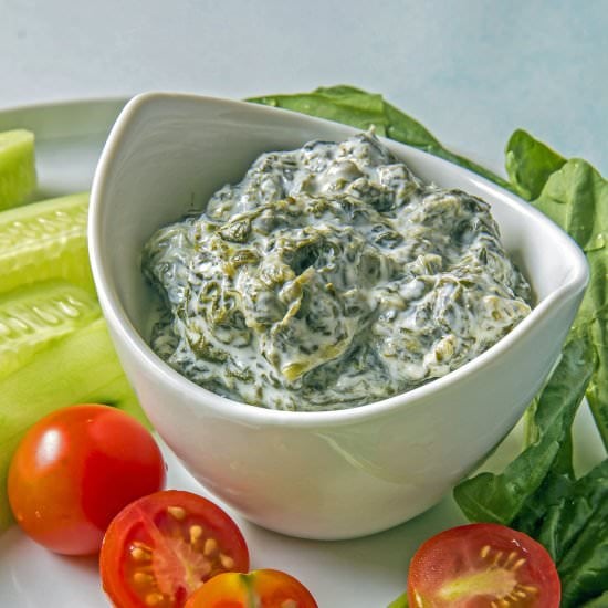 Persian Spinach Yogurt Dip